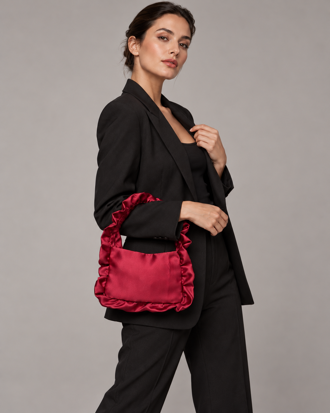 LA ROUGE BAG -Satin Bag