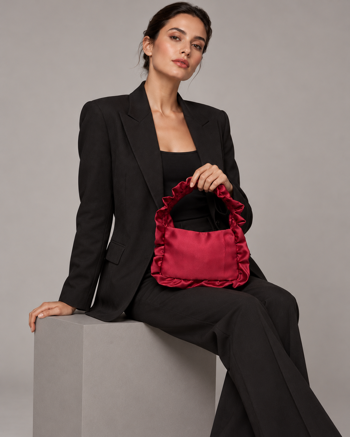 LA ROUGE BAG -Satin Bag
