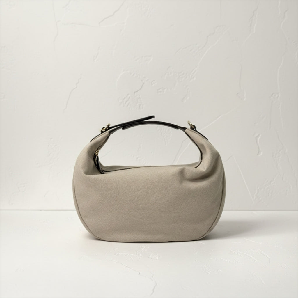 La Moon Bag- Canvas+Leather