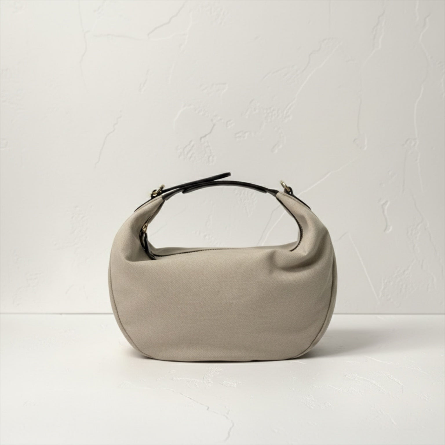 La Moon Bag- Canvas+Leather