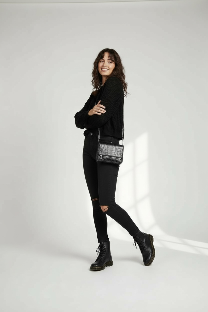 LA PRESTIGE BAG -Pelle stampa pitone