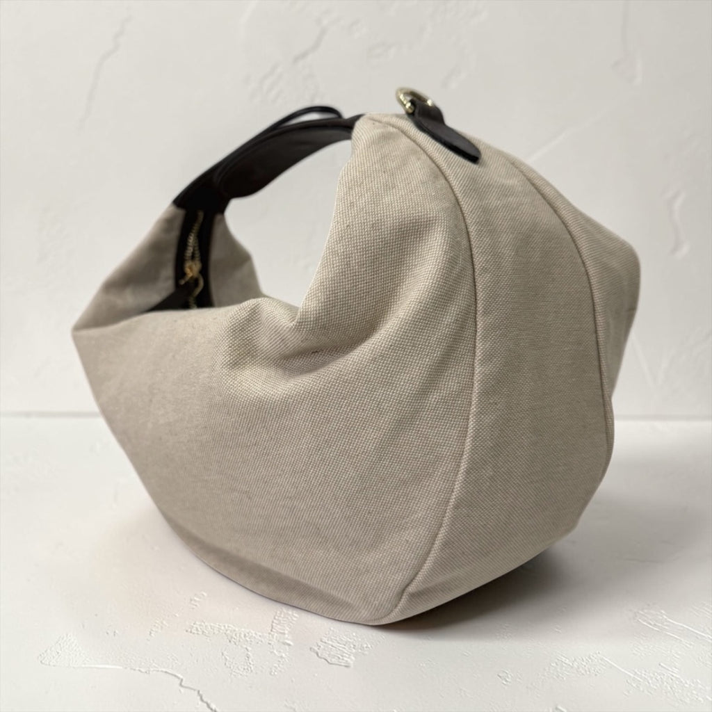 La Moon Bag- Canvas+Leather