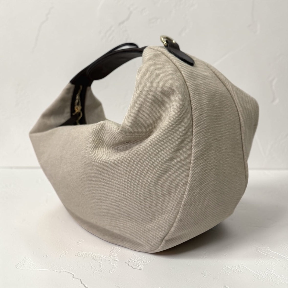 La Moon Bag- Canvas+Leather