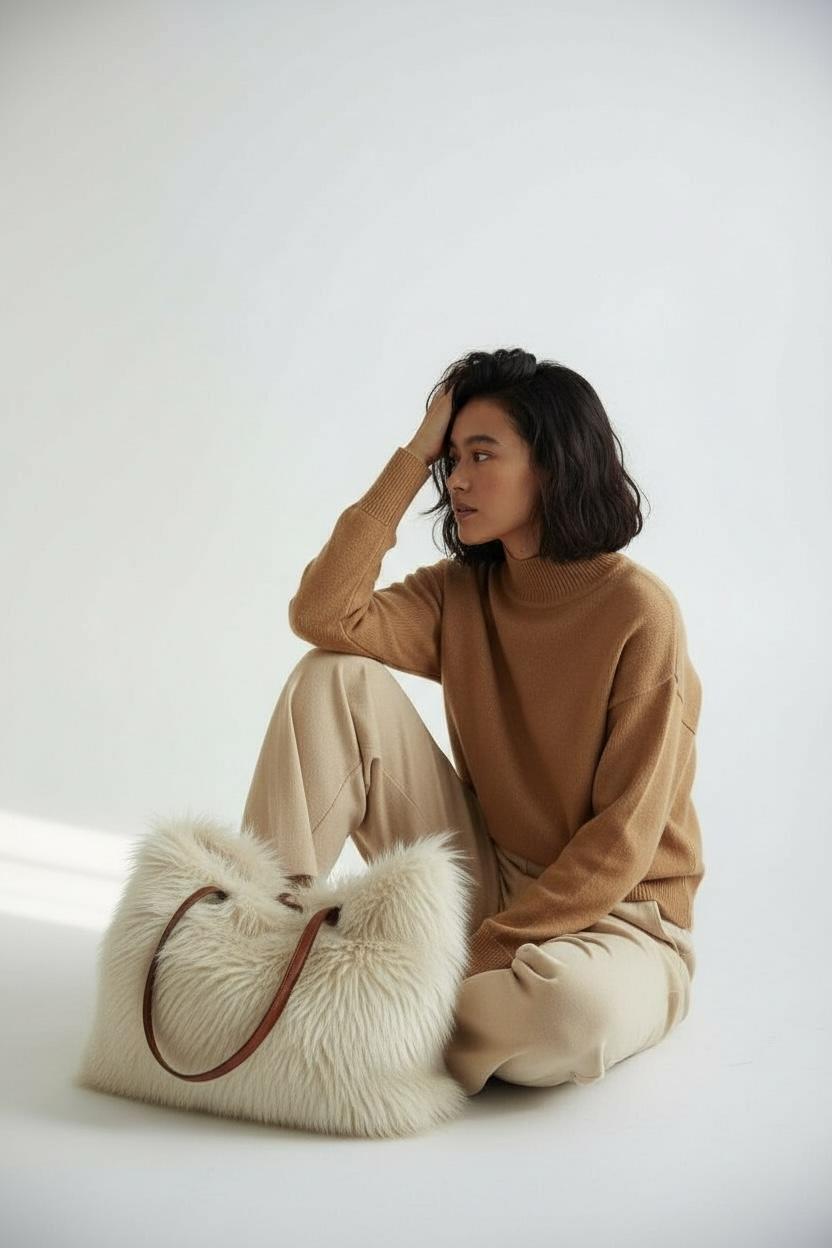 LA FUR KRAFT BAG- La Winter Bag