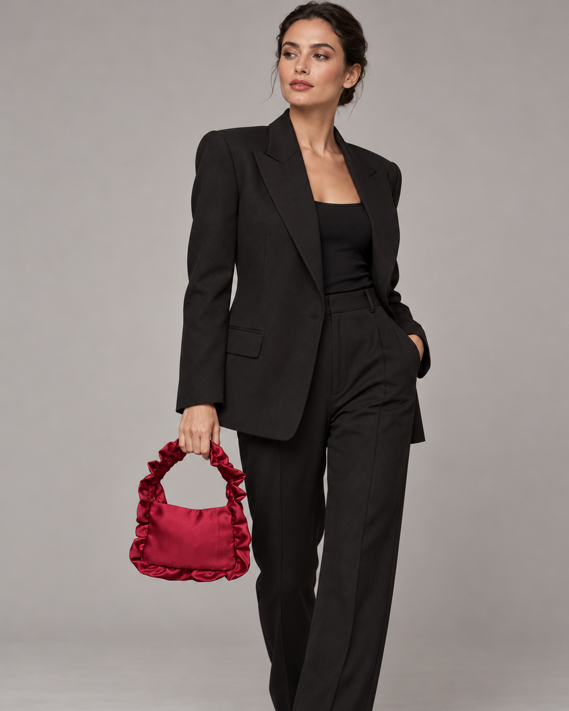 LA ROUGE BAG -Satin Bag