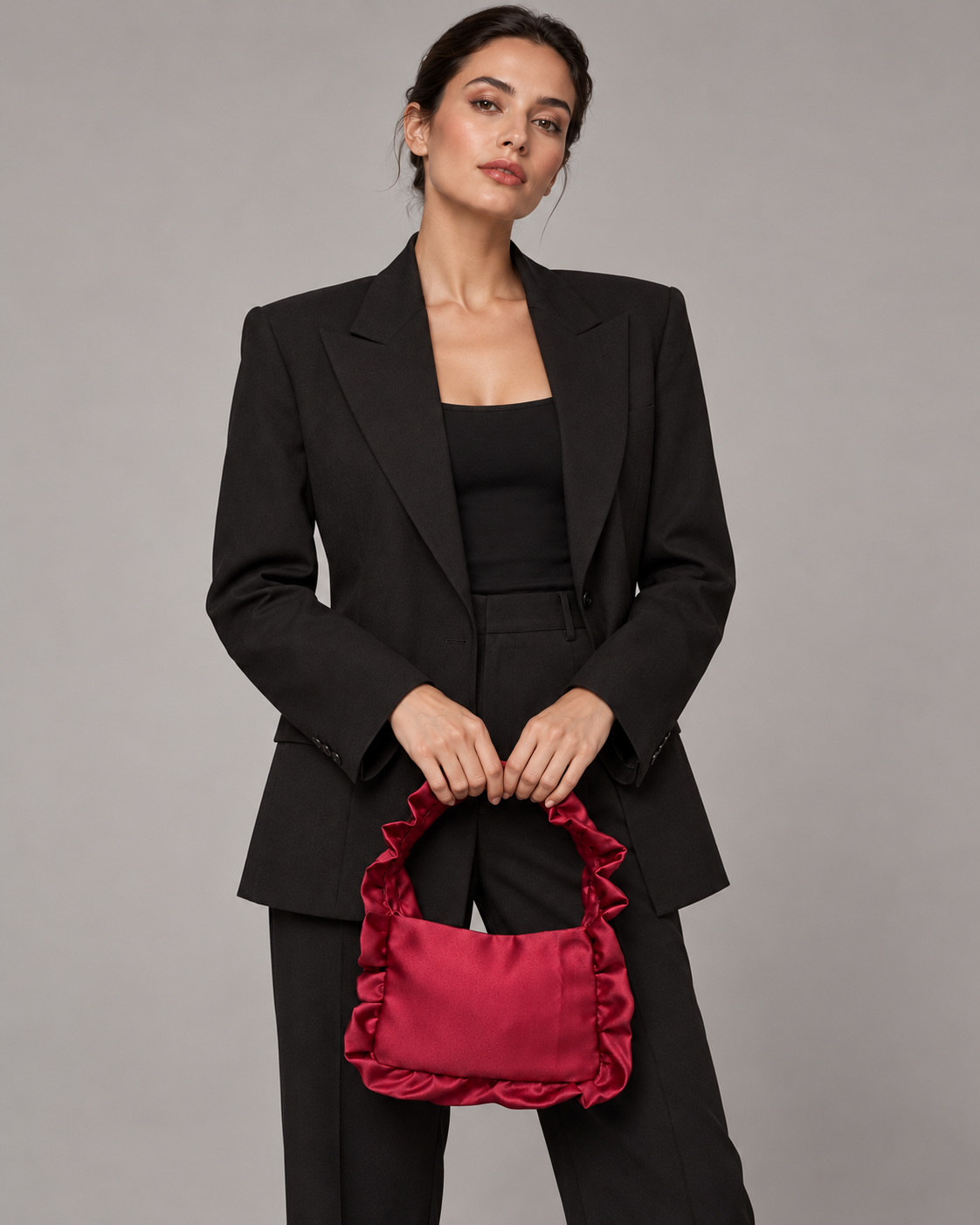 LA ROUGE BAG -Satin Bag