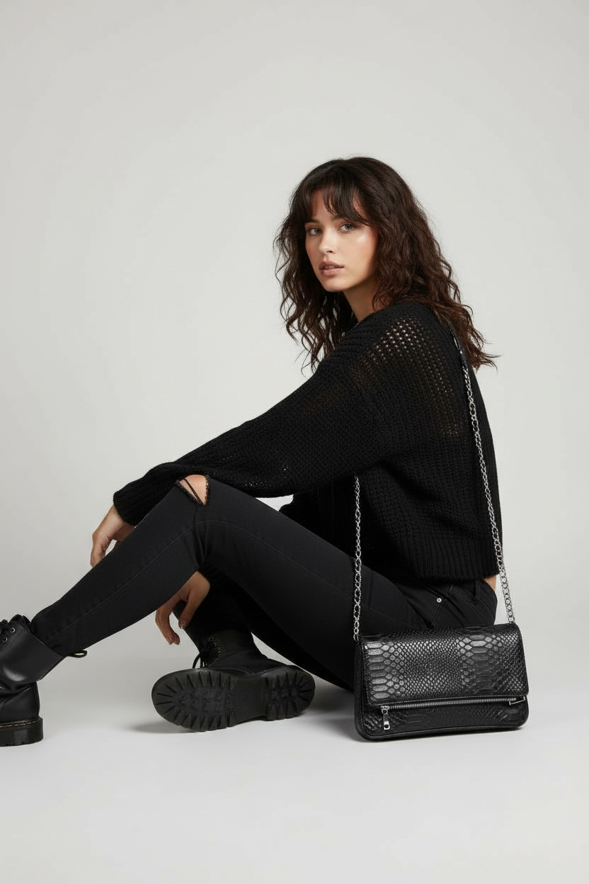 LA PRESTIGE BAG -Pelle stampa pitone