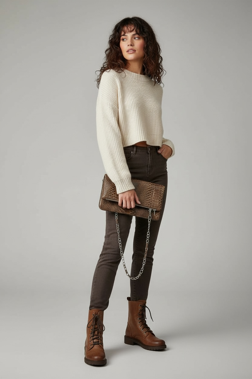 LA PRESTIGE BAG -Pelle stampa pitone