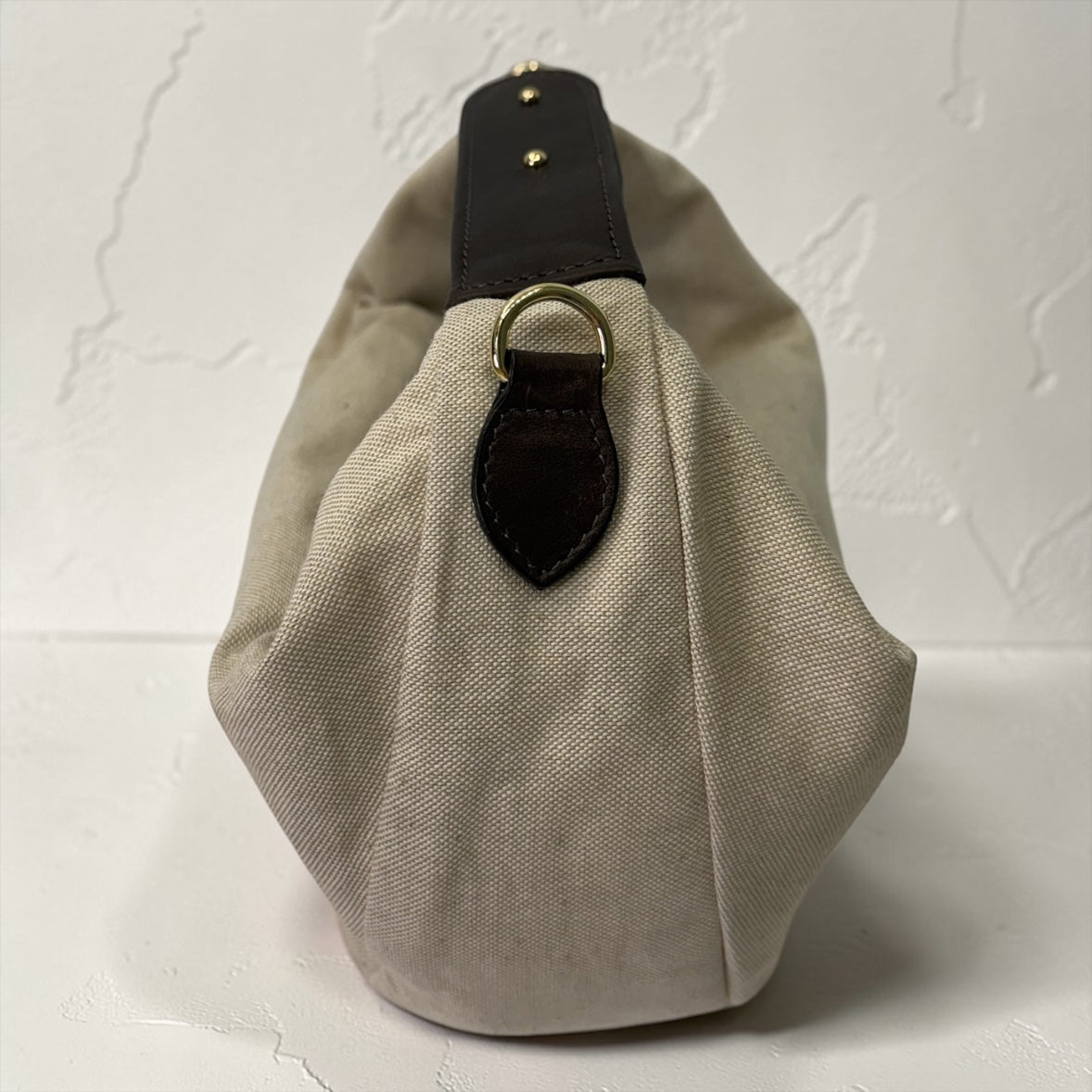 La Moon Bag- Canvas+Leather