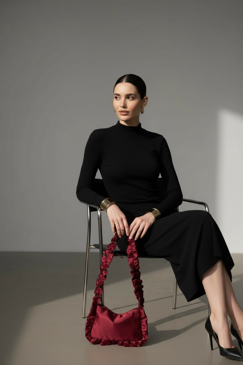 LA ROUGE BAG -Satin Bag