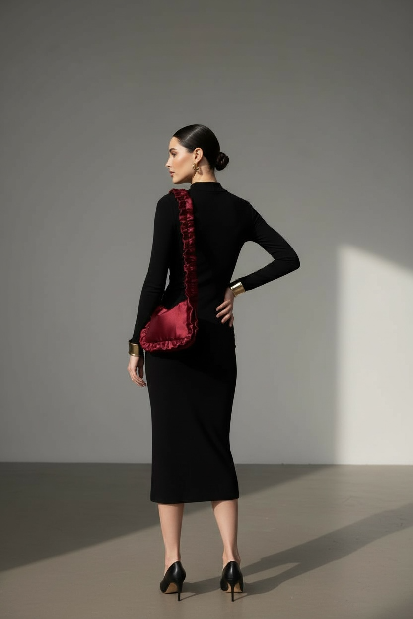 LA ROUGE BAG -Satin Bag