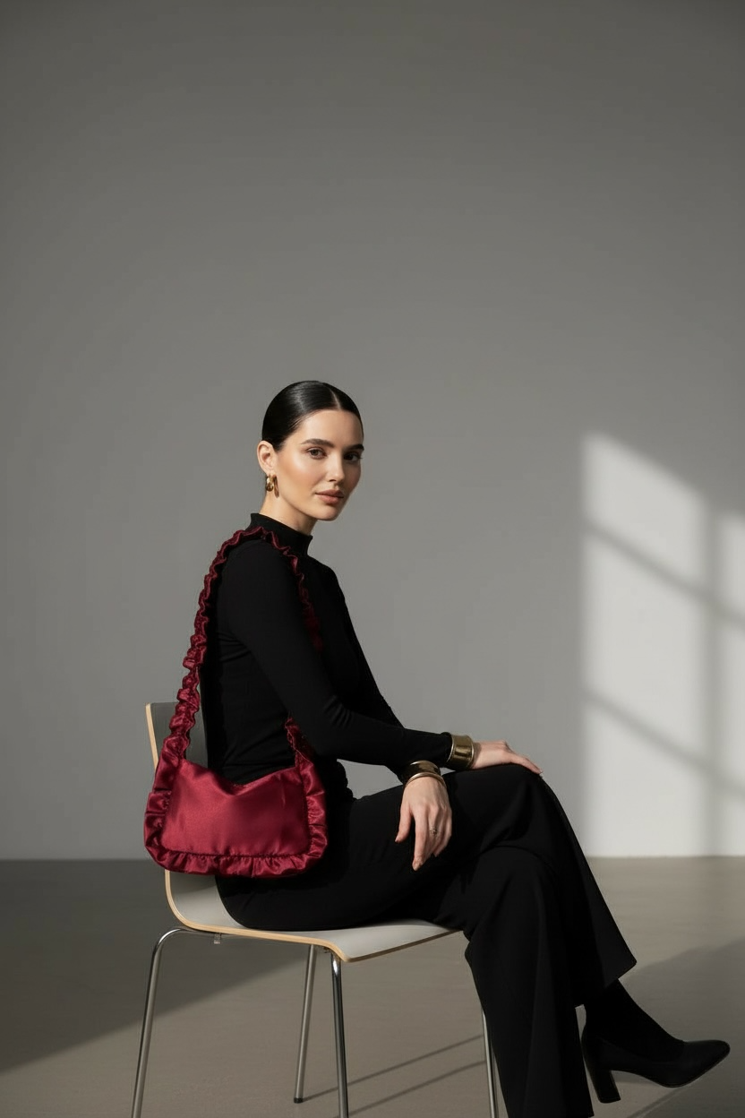 LA ROUGE BAG -Satin Bag