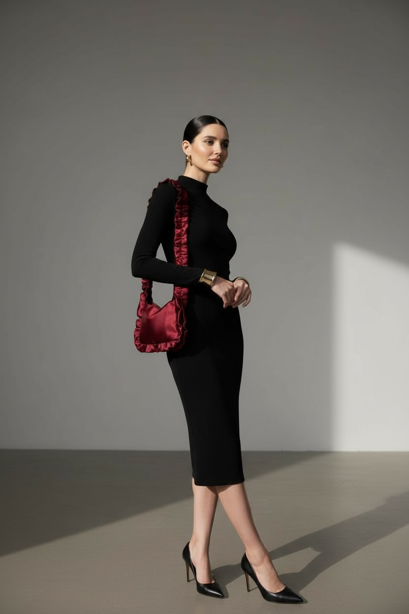 LA ROUGE BAG -Satin Bag