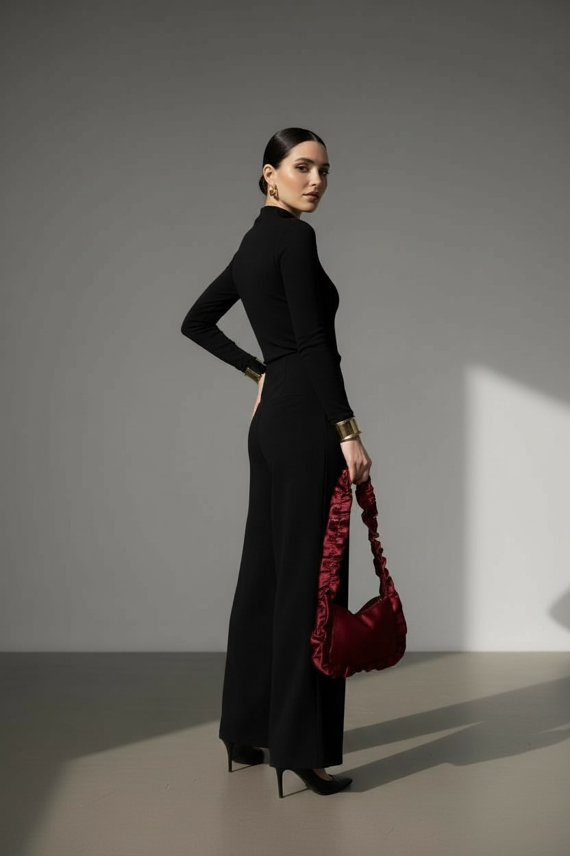 LA ROUGE BAG -Satin Bag