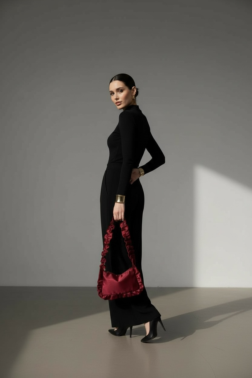 LA ROUGE BAG -Satin Bag